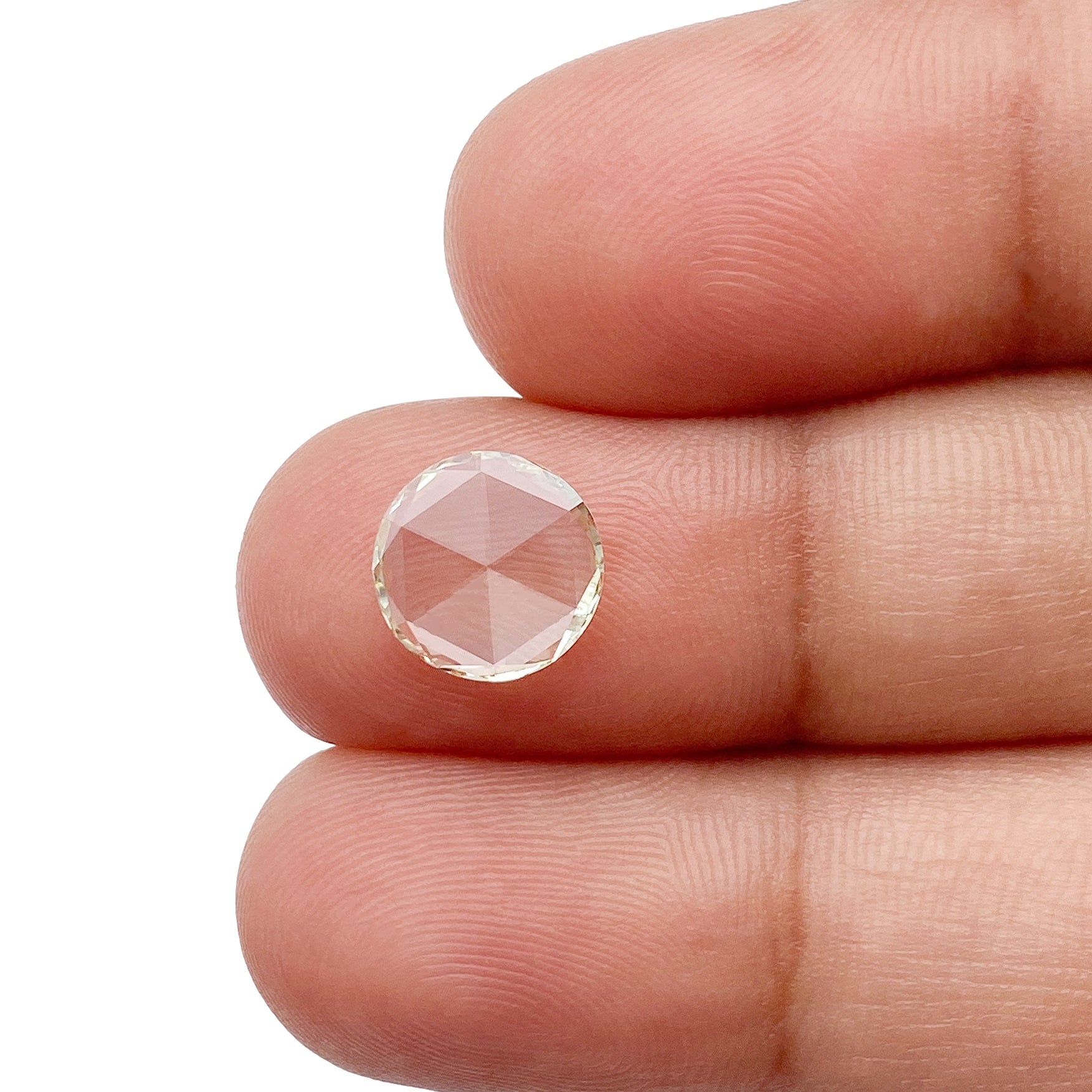 1.09ct | Light Color VVS Round Shape Rose Cut Diamond - Modern Rustic Diamond
