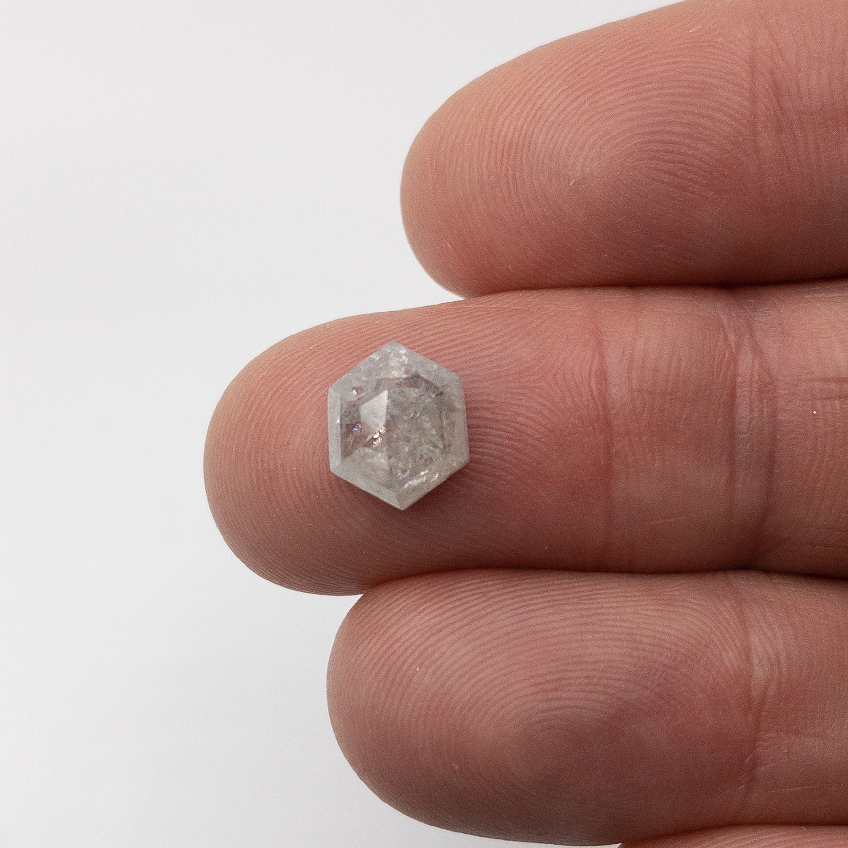 2.27ct | Opaque Hexagon Diamond-Modern Rustic Diamond