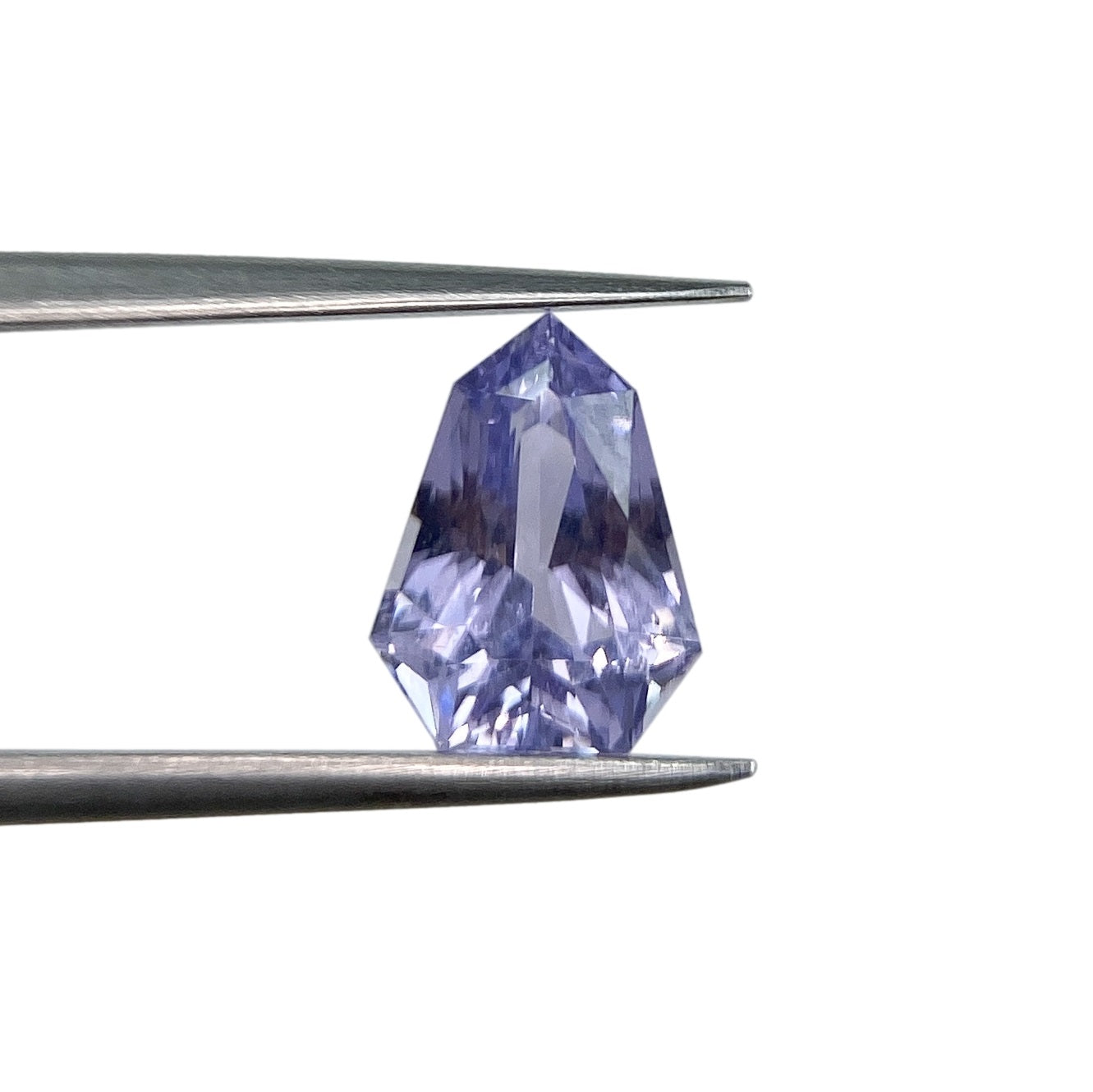 2.33ct | Brilliant Cut Shield Shape Light Blue Sapphire-Modern Rustic Diamond