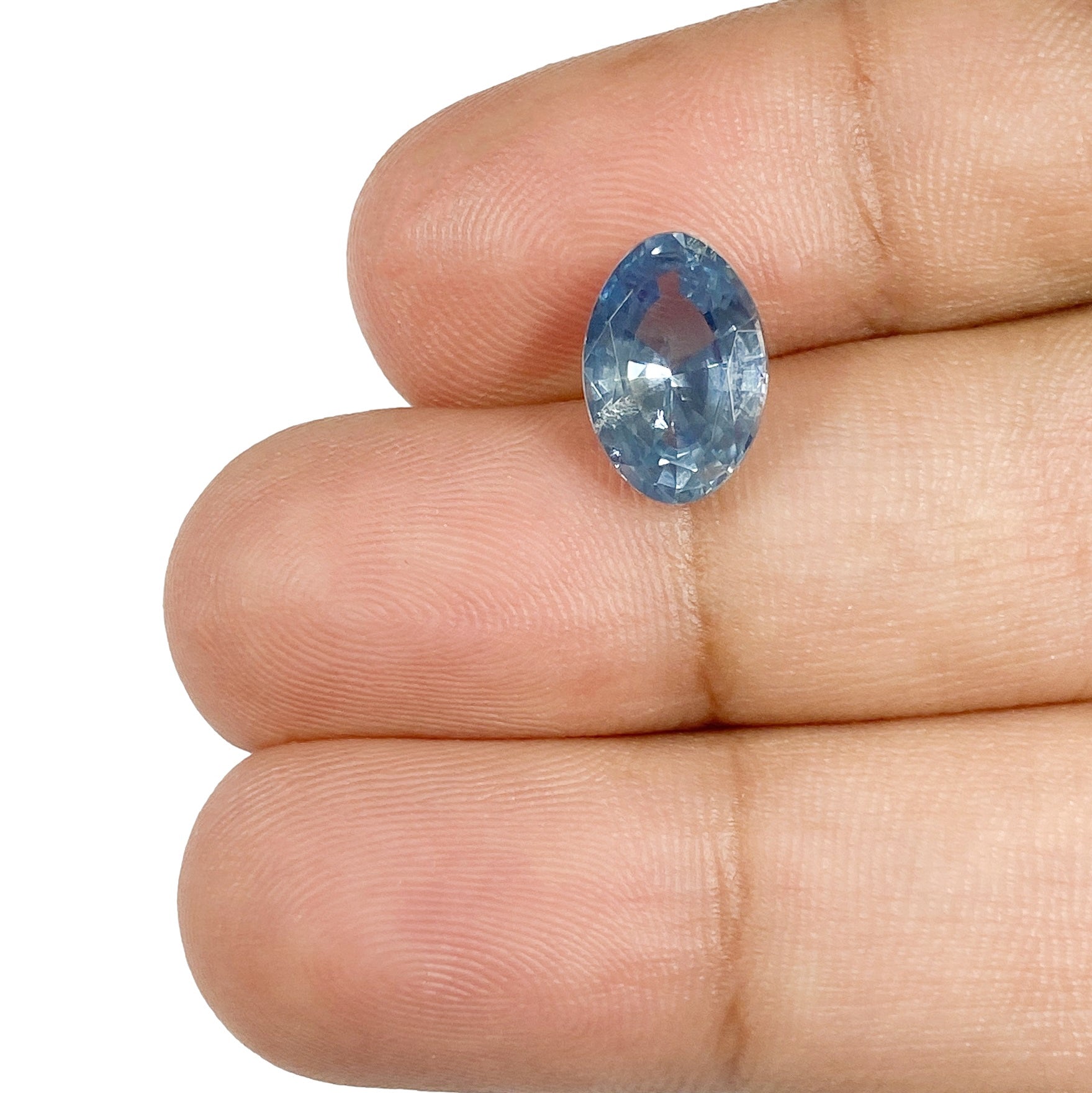 2.48ct | Brilliant Cut Oval Shape Blue Sapphire-Modern Rustic Diamond