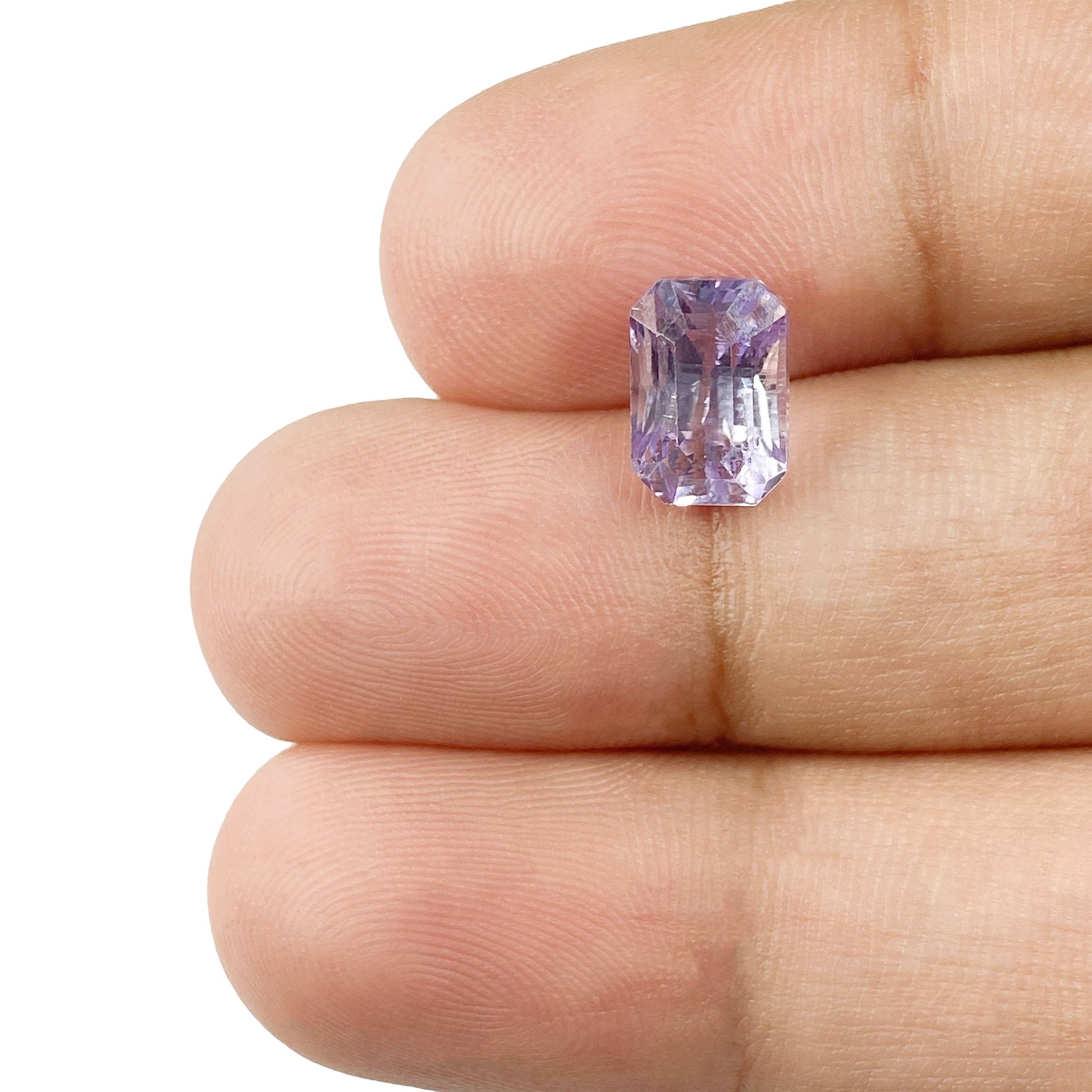 2.51ct | Radiant Cut Violet Sapphire-Modern Rustic Diamond