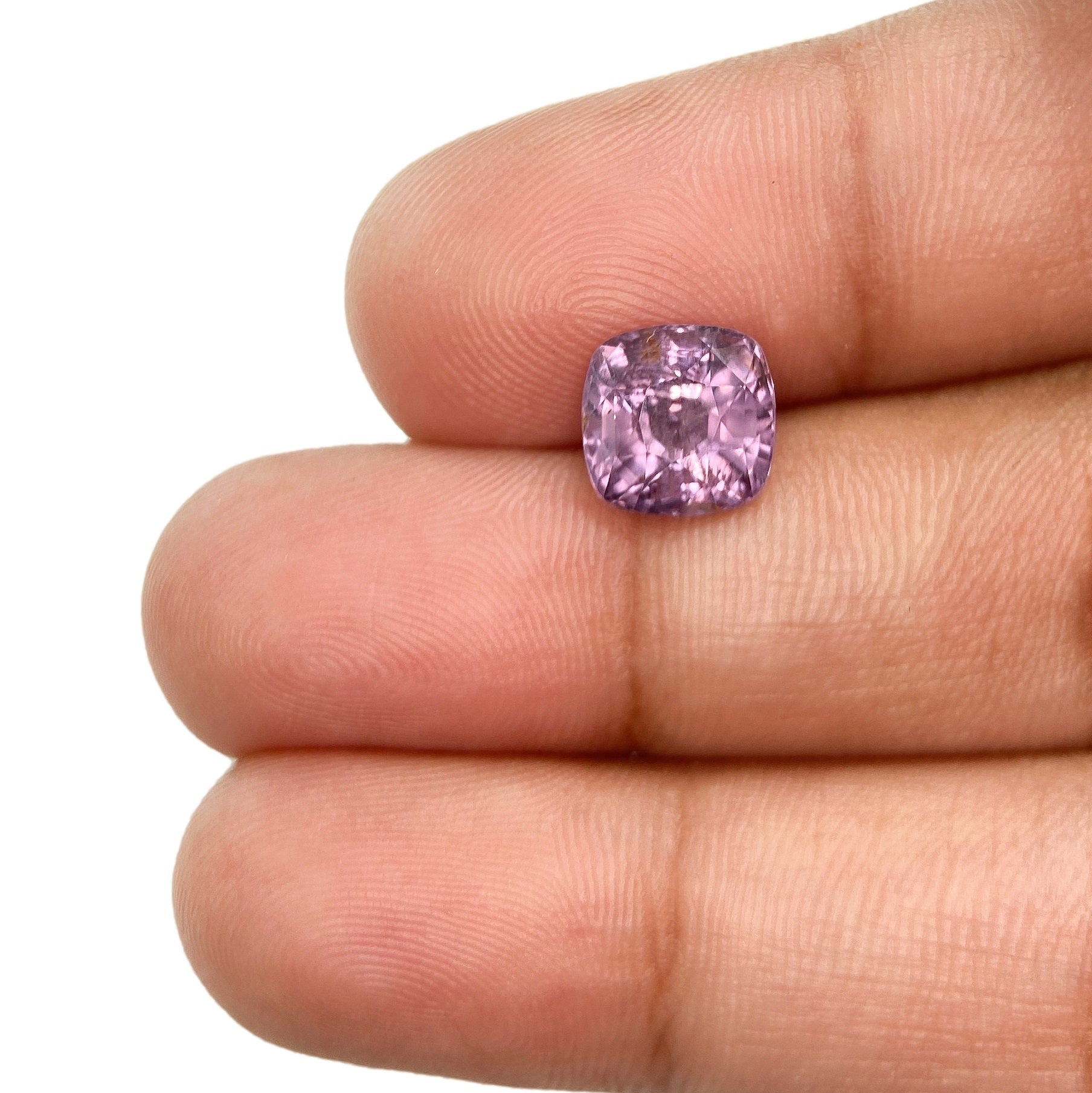 2.57ct | Brilliant Cut Cushion Shape Violet Spinel-Modern Rustic Diamond