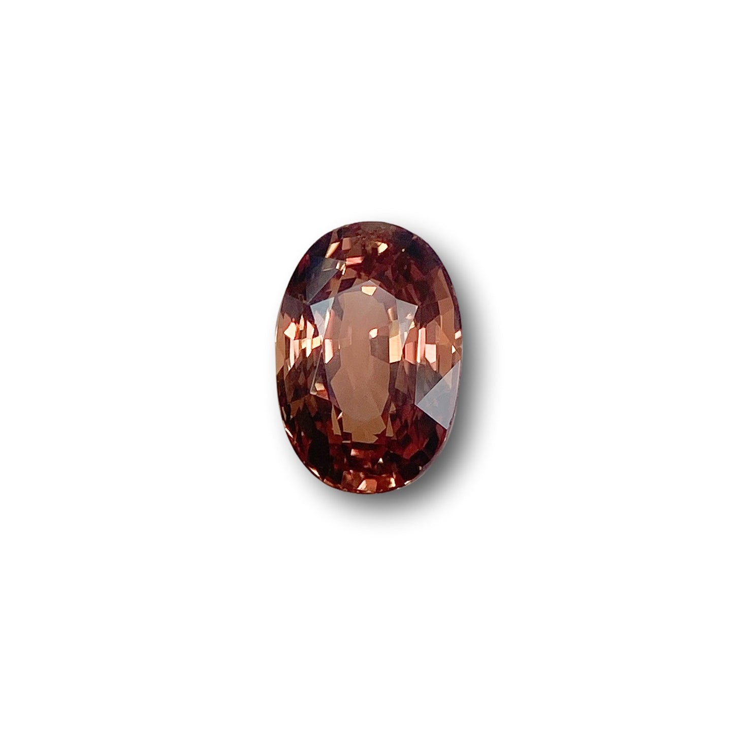 2.59ct | Brilliant Cut Oval Shape Brown Sapphire-Modern Rustic Diamond