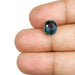 2.67ct | Brilliant Cut Oval Shape Blue Montana Sapphire-Modern Rustic Diamond