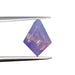 2.86ct | Step Cut Kite Shape Purple Blue Silky Sapphire-Modern Rustic Diamond