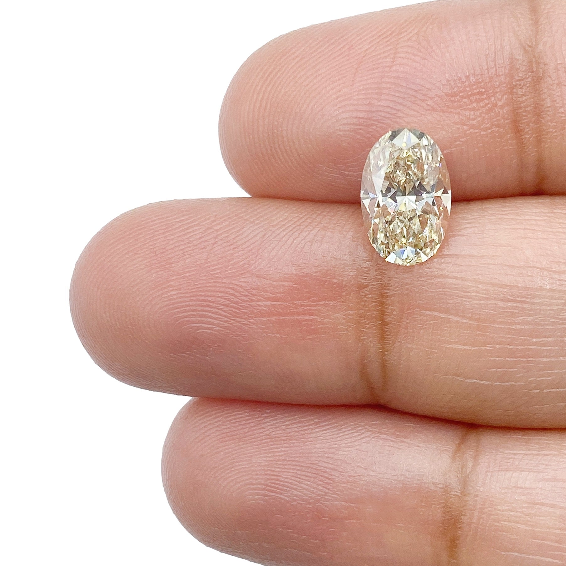 1.52ct | Yellow VVS Oval Shape Brilliant Cut Diamond - Modern Rustic Diamond