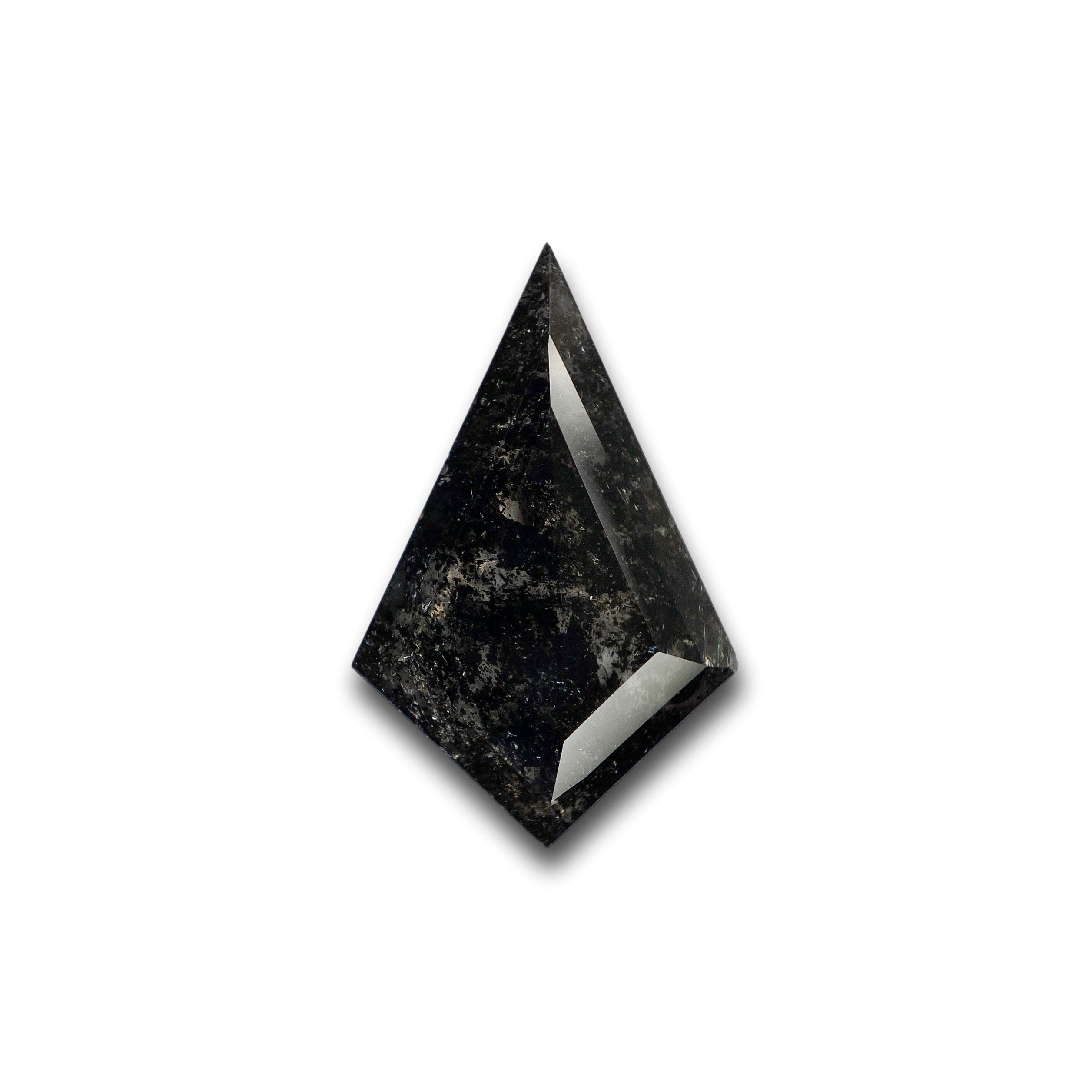2.99ct | Salt & Pepper Rose Cut Kite Shape Diamond-Modern Rustic Diamond