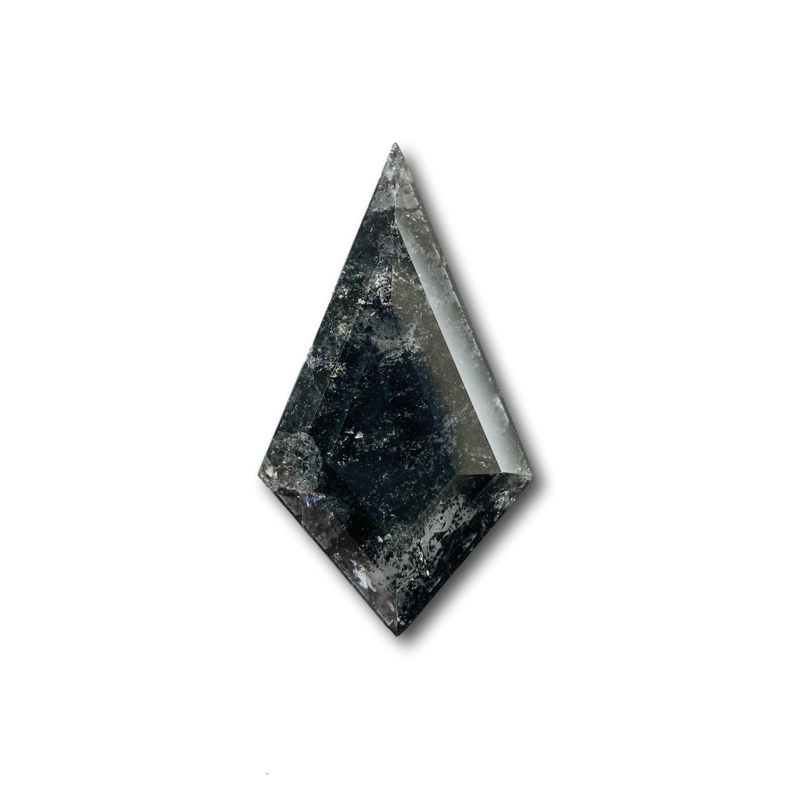 3.01ct | Salt & Pepper Rose Cut Kite Shape Diamond-Modern Rustic Diamond