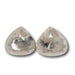 3.10cttw | Opaque Grey Pear Matched Pair Diamonds-Modern Rustic Diamond