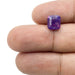 3.19ct | Brilliant Cut Cushion Shape Purple Silky Sapphire-Modern Rustic Diamond