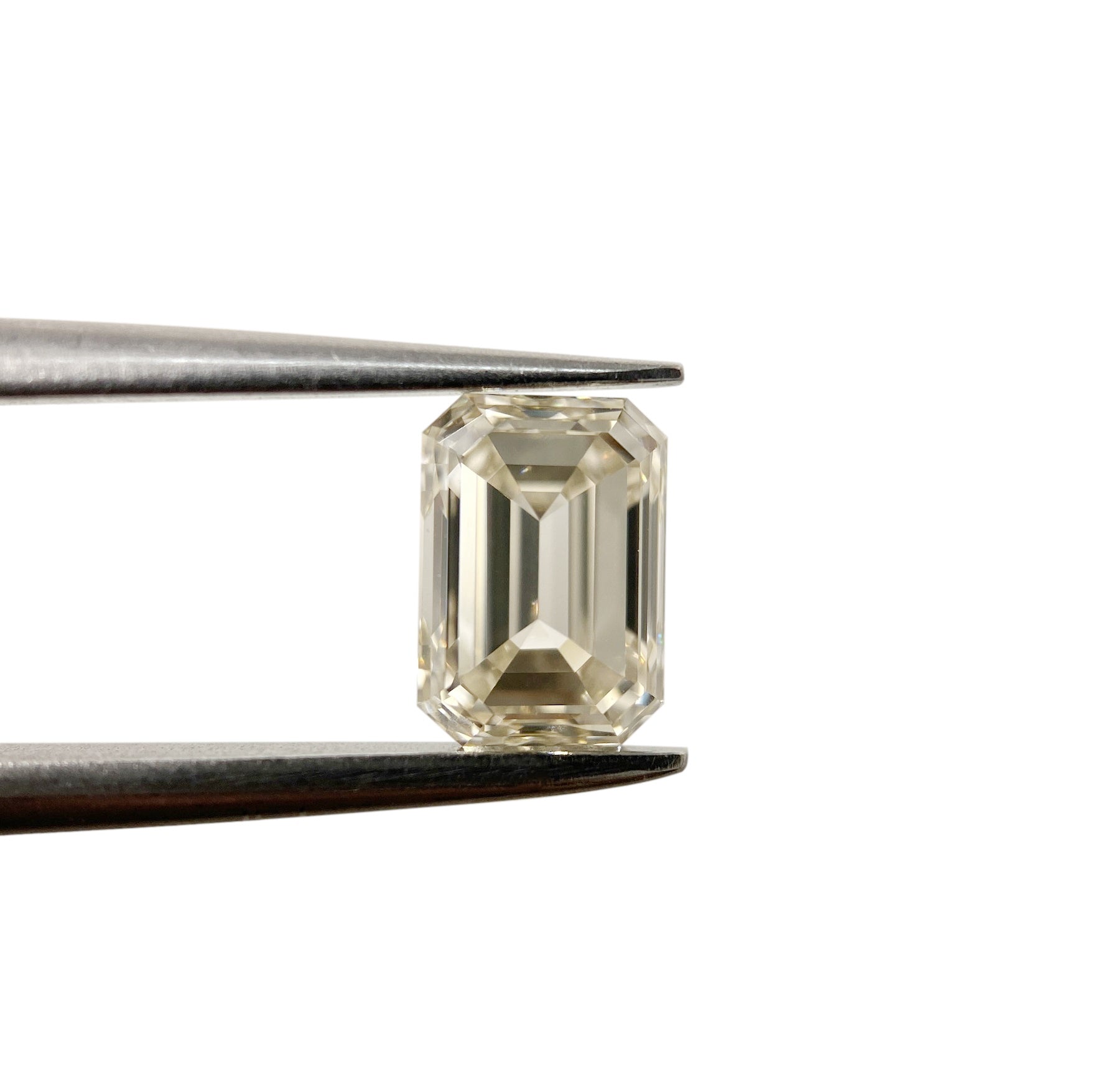 1.10ct | Champagne VVS Emerald Shape Step Cut Diamond - Modern Rustic Diamond