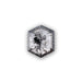 3.57ct | Salt & Pepper Rose Cut Hexagon Shape Diamond-Modern Rustic Diamond
