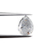 3.66ct | Salt & Pepper Brilliant Pear Shape Diamond-Modern Rustic Diamond
