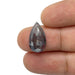 3.83ct | Salt & Pepper Rose Cut Pear Shape Diamond-Modern Rustic Diamond