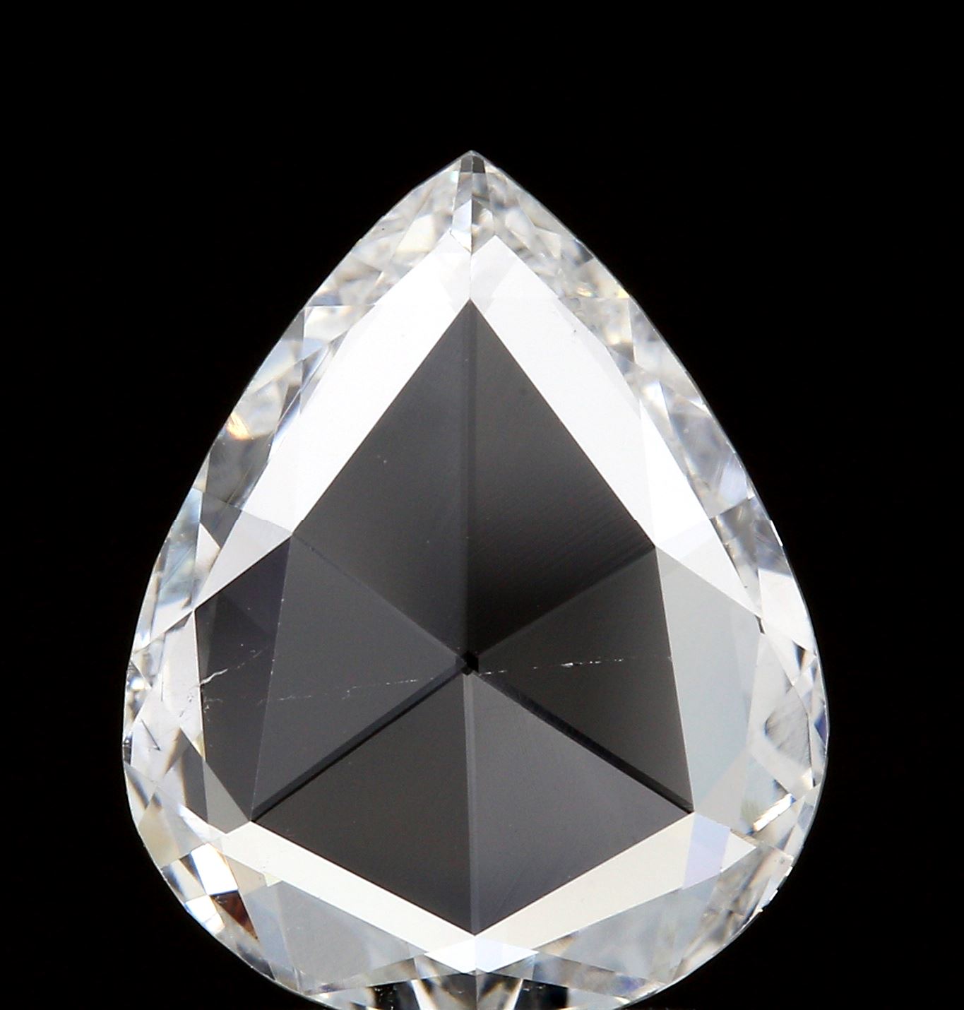 1.28ct | D/SI1 Pear Shape Rose Cut Diamond (GIA) - Modern Rustic Diamond