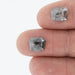 5.01cttw | Salt & Pepper Shield Matched Pair Diamonds-Modern Rustic Diamond