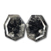 5.31cttw | Salt & Pepper Heptagon Matched Pair Diamonds-Modern Rustic Diamond