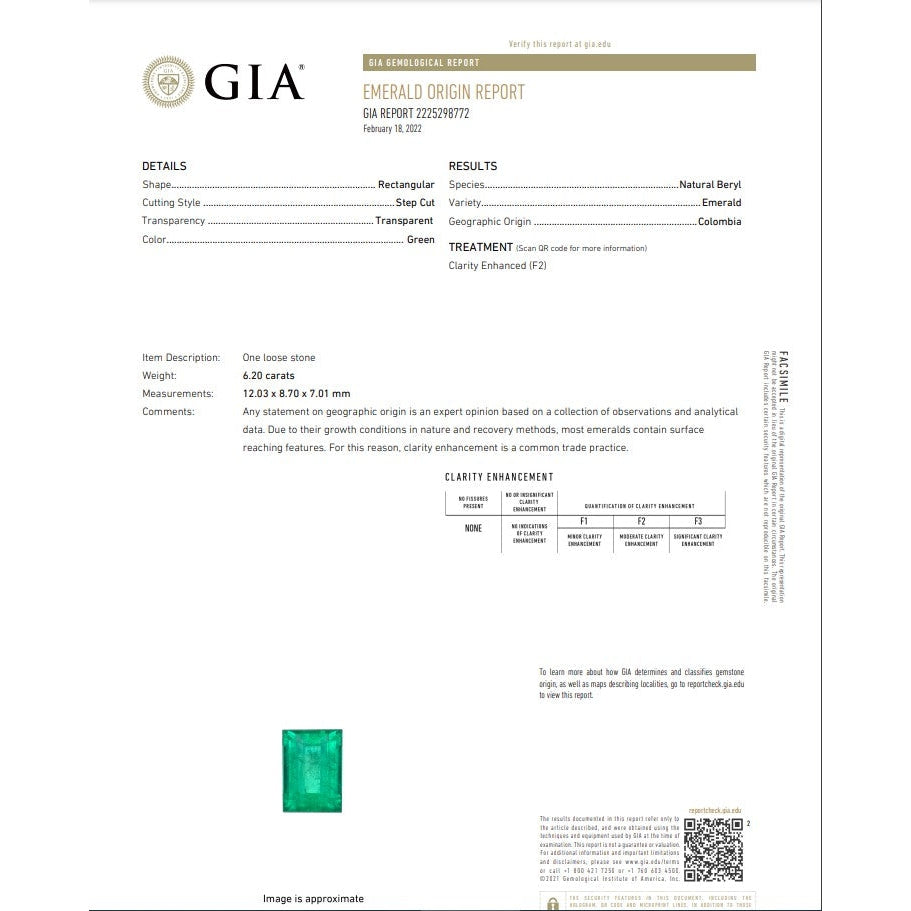 6.20ct | Step Cut Baguette Shape Muzo Origin Emerald (GIA)-Modern Rustic Diamond