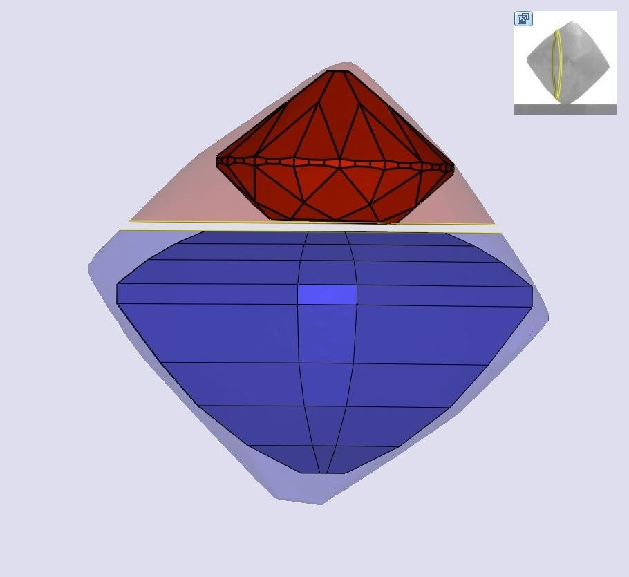 1.51ct | Light Color VVS Asscher Shape Step Cut Diamond - Modern Rustic Diamond