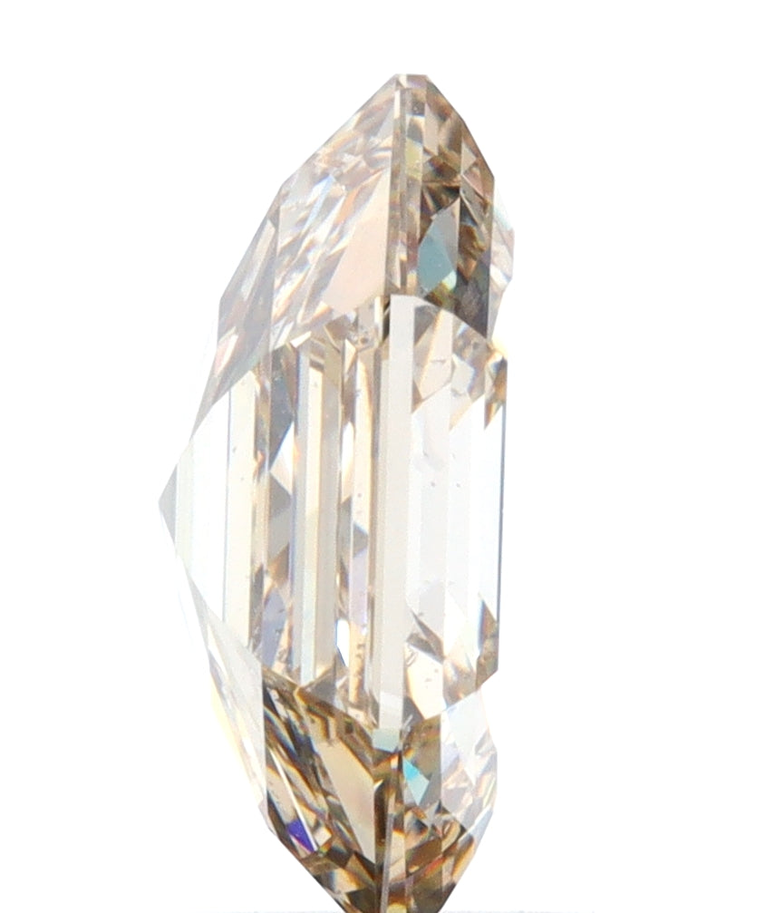 2.45ct | Champagne VS Hexagon Shape Step Cut Diamond - Modern Rustic Diamond