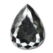 9.21ct | Salt & Pepper Brilliant Pear Shape Diamond-Modern Rustic Diamond