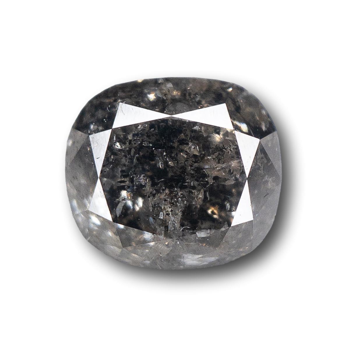 1.89ct | Salt & Pepper Oval Shape Diamond-Modern Rustic Diamond