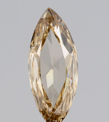 0.98ct | Champagne VS Marquise Shape Rose Cut Diamond - Modern Rustic Diamond