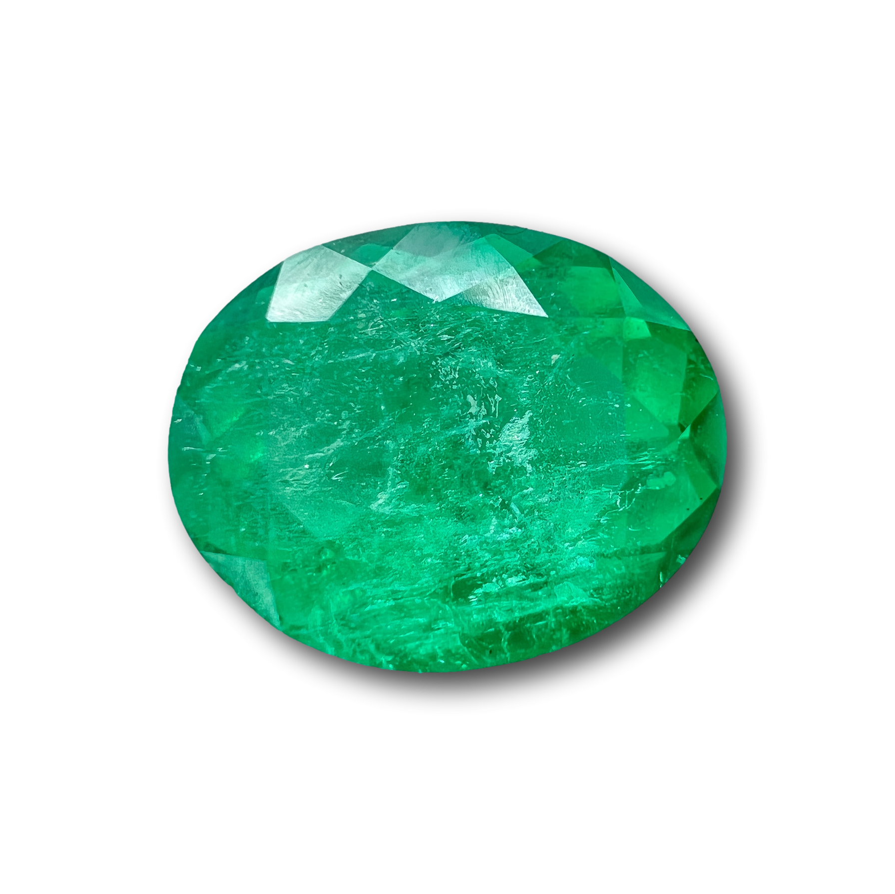 2.20ct | Brilliant Cut Emerald Shape Muzo Origin Emerald