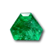 0.70ct | Step Cut Shield Shape Muzo Origin Emerald