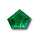 0.50ct | Step Cut Shield Shape Muzo Origin Emerald